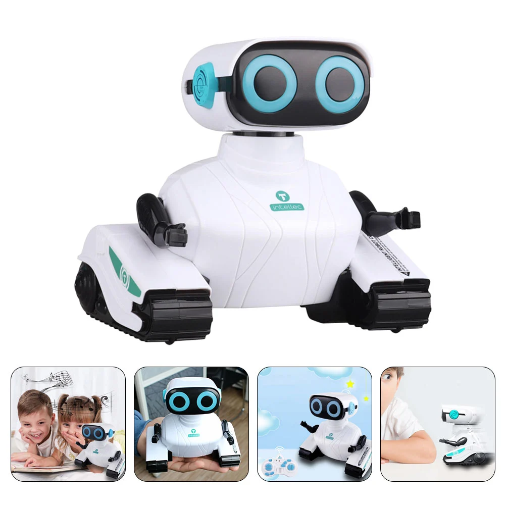 1pc Funny Children's Sound And Light Dancing Electric Robot Toy (White)