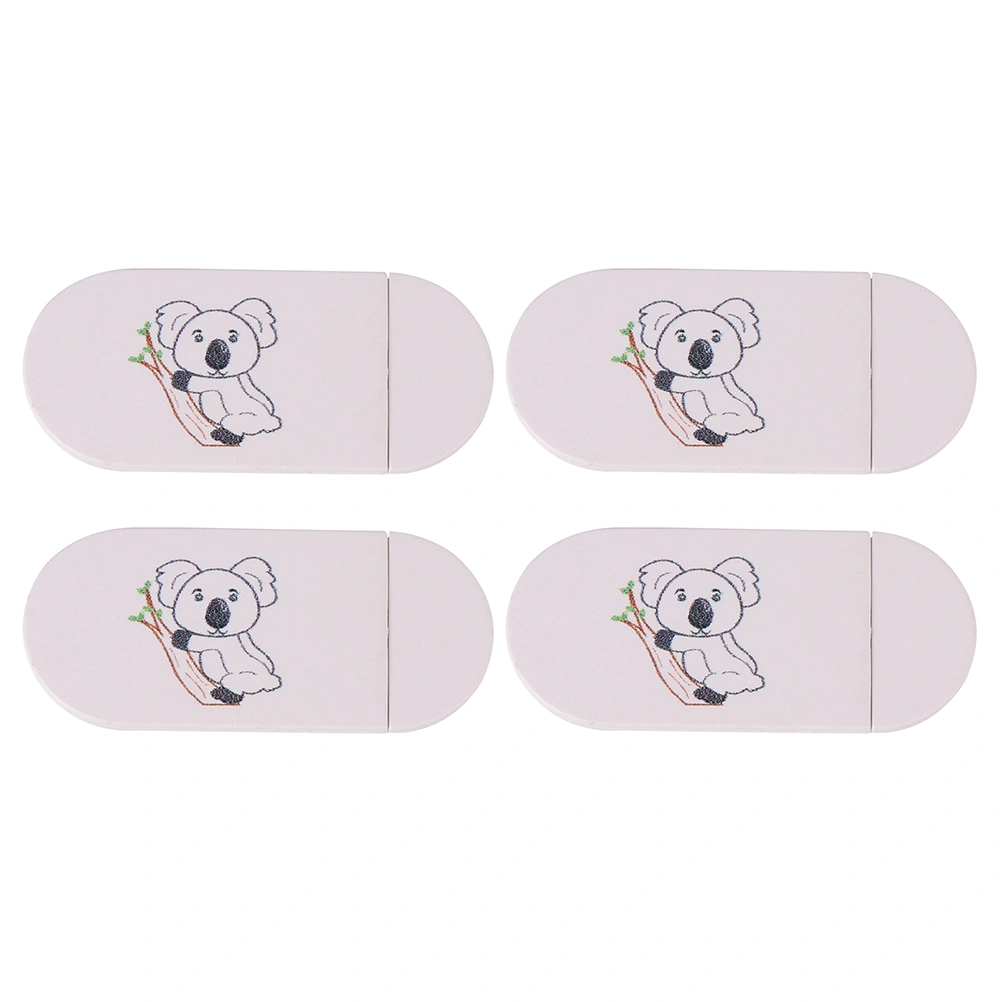 4pcs Camera Cover Slide Cartoon Privacy Protection Webcam Cover Slide Blocker