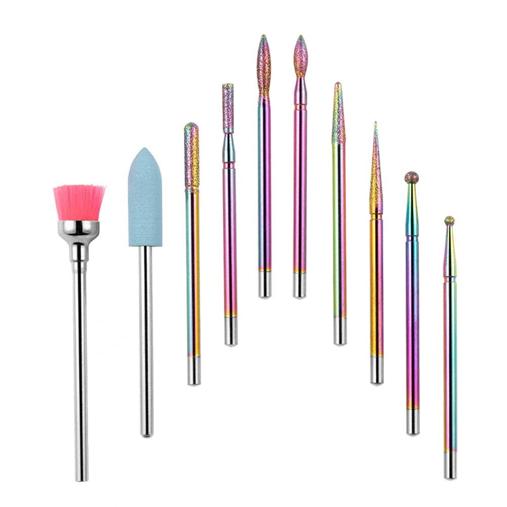 1 Set Female Nail Art Grinder Durable Nail Polishing Tool Grinding Head Brush