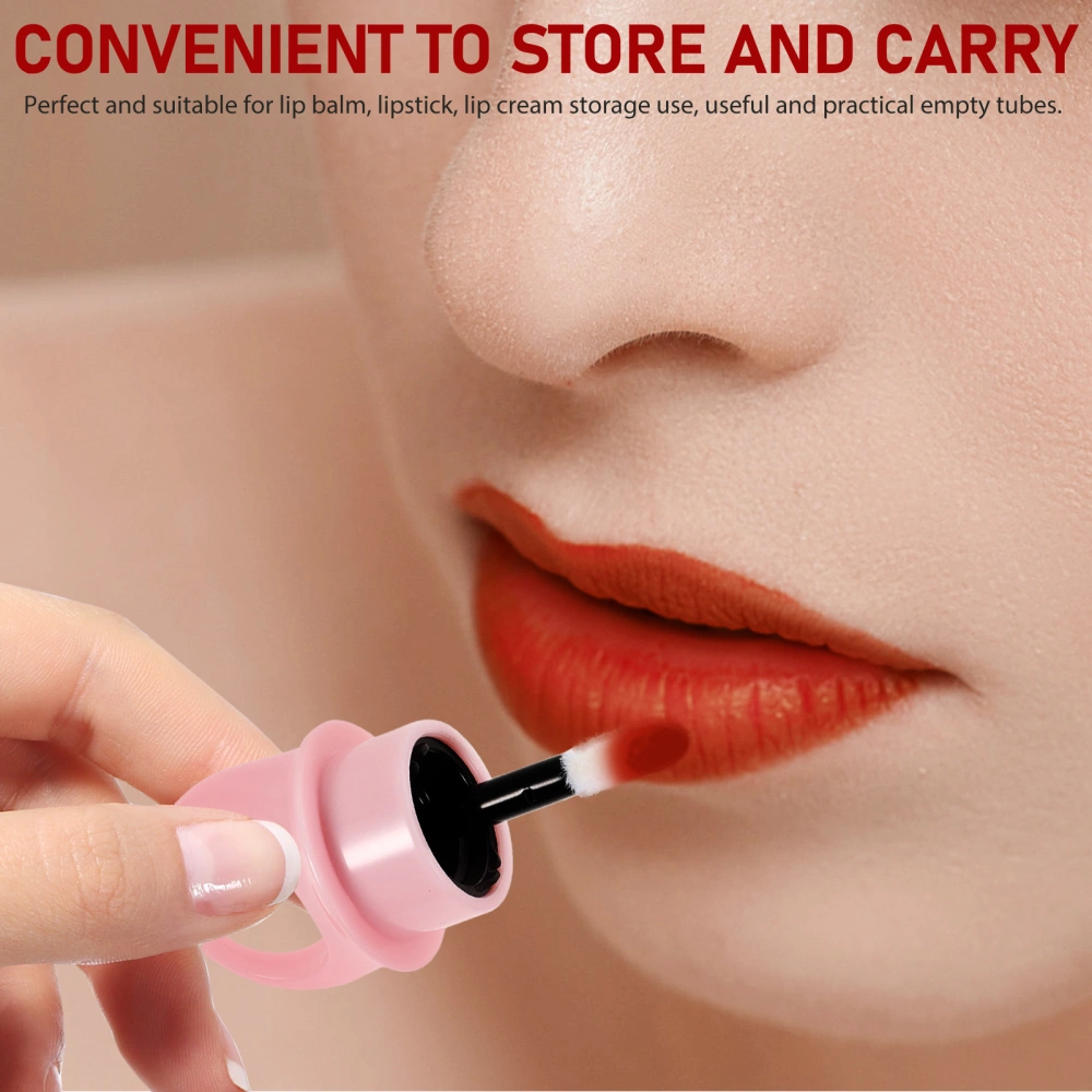 12Pcs Lip Gloss DIY Containers Ring Shaped Empty DIY Lip Gloss Tubes for Women Girls