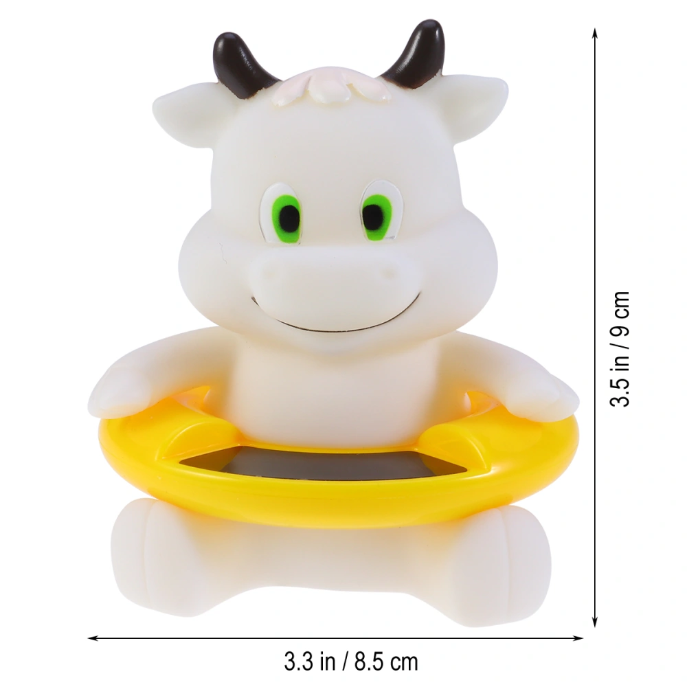 Floating Bath Thermometer Cartoon Animal Shape Tub Thermometer for Baby Toy Bathtub Swimming Pool (Calf)