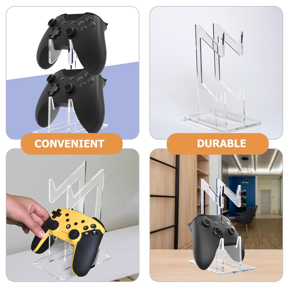 Game Controller Stand Transparent Game Controller Rack Headphone Storage Holder