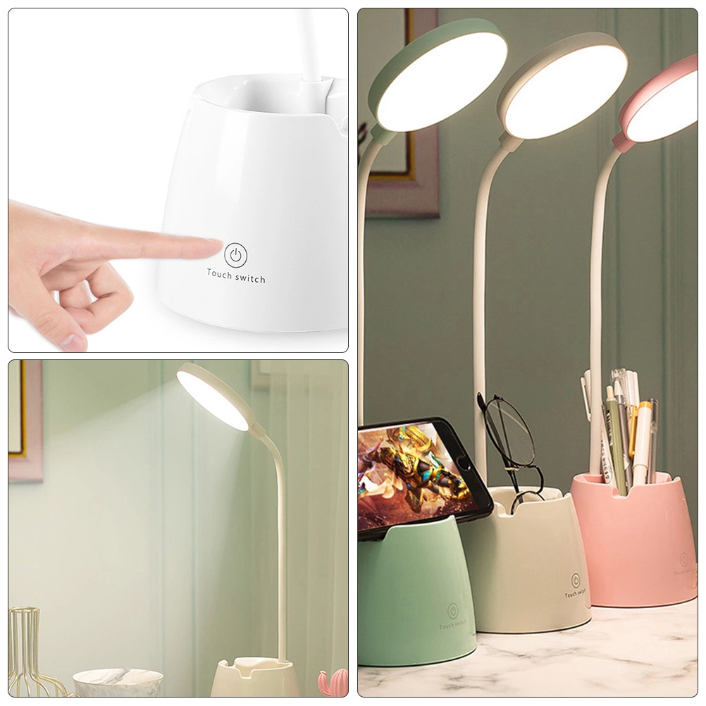 1pc USB Charging Table Lamp Desktop Touch Screen Desk Lamp Rotatory Table Lamp