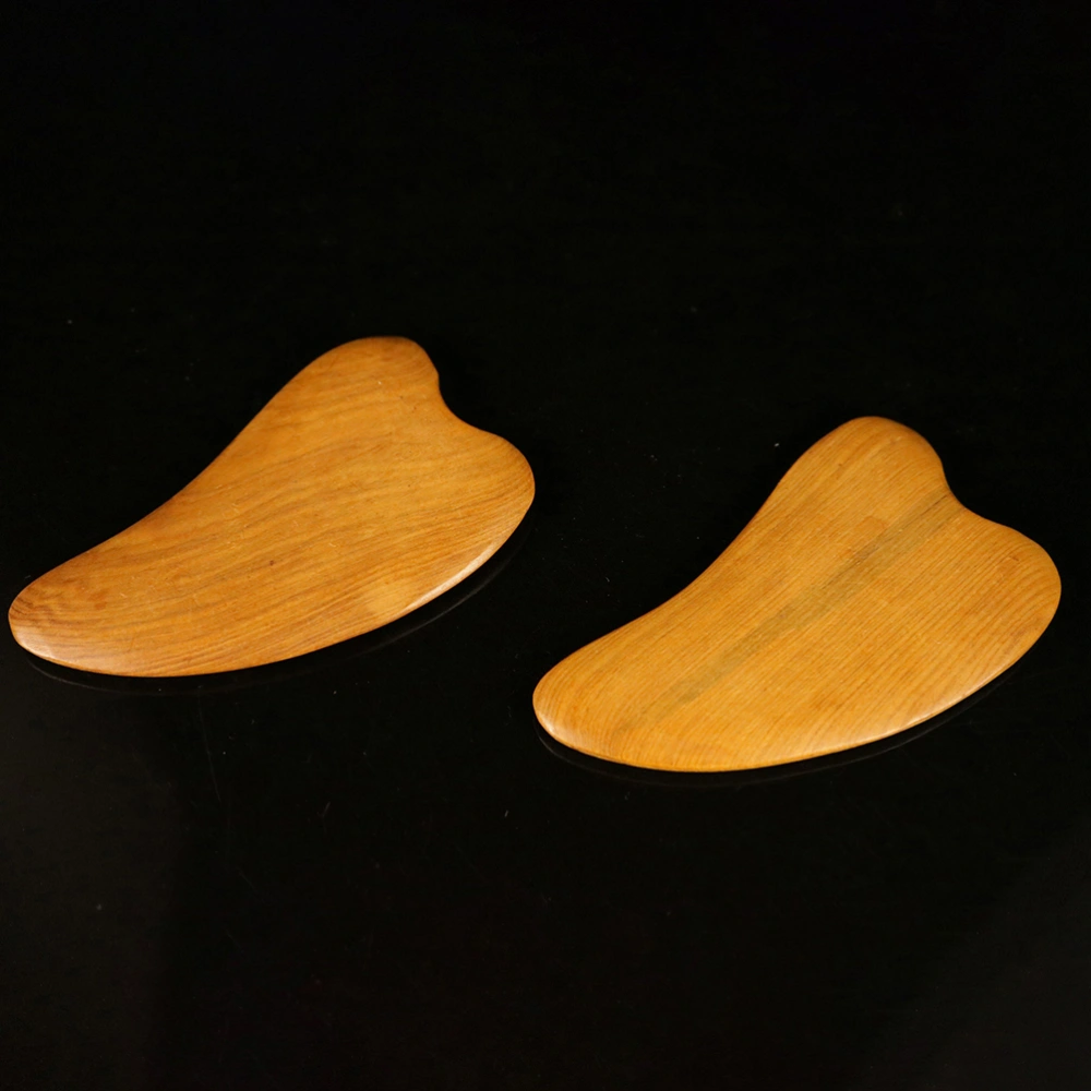 2pcs Wooden Scraping Massage Tool Scraping Board Facial Care Scraping Plate