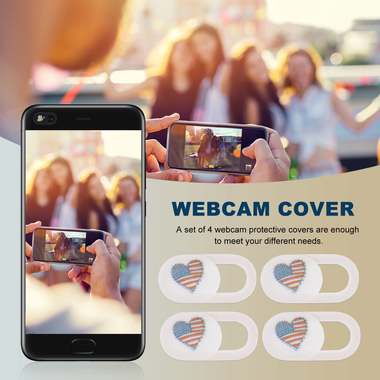 4pcs Webcam Covers Privacy Protection Covers Laptop Camera Slide Blocker