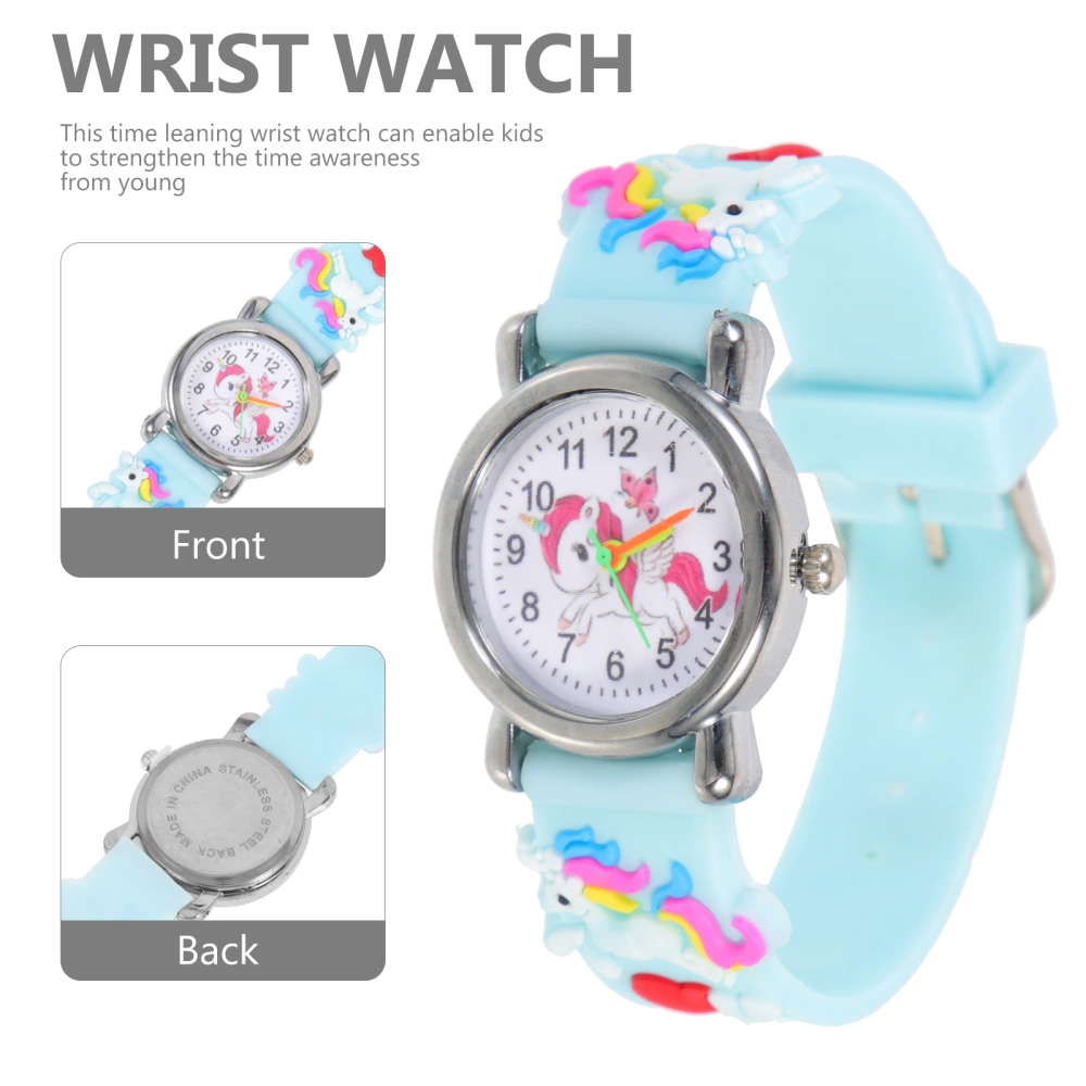 Silicone Band Kids Watch Unicorn Wrist Watch Decorative Girls Boys Watch Kids Birthday Gift