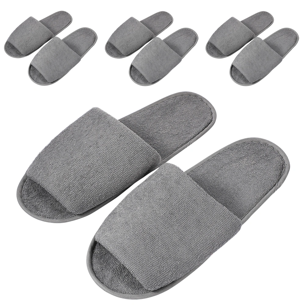 4 Pairs Portable Travel Folding Slipper Unisex Guest Slipper Spa Hotel Disposable Slippers