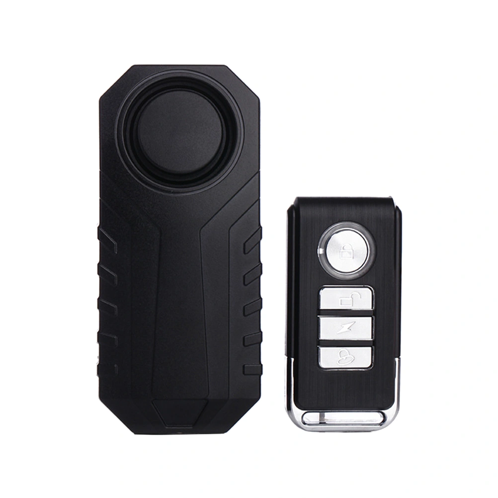 Universal Bike Motorcycle Electric Car Vehicle Security Anti Lost Remind Vibration Warning Alarm Sensor (Black)
