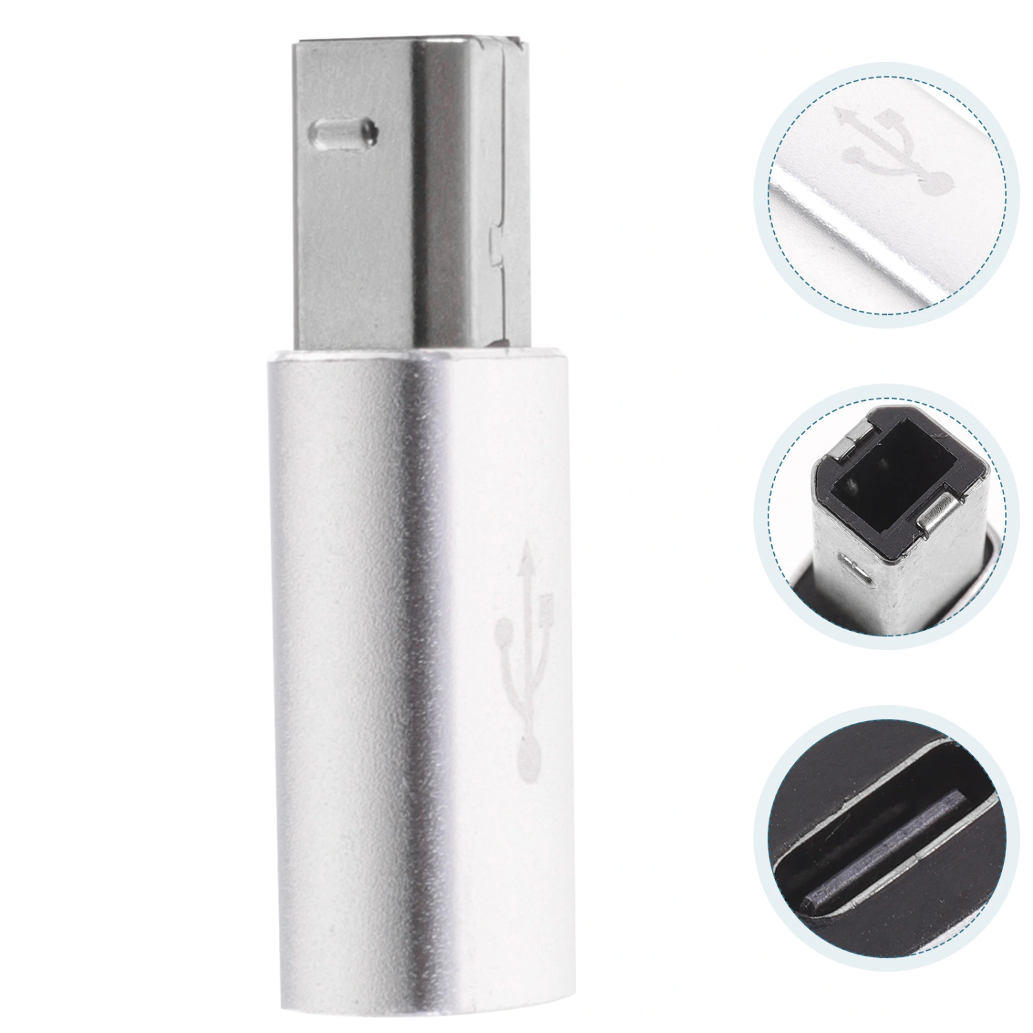 Type-C Female to Male Metal Convert Adapter Printers Type-C to USB Adapter