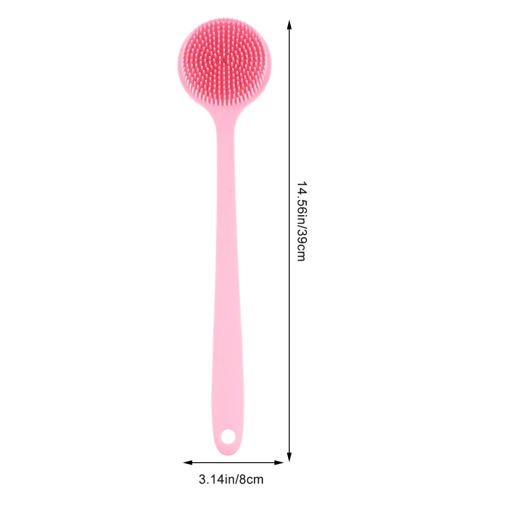 Silicone Body Scrubber Long Handle Shower Back Scrubber Silicone Body Brush