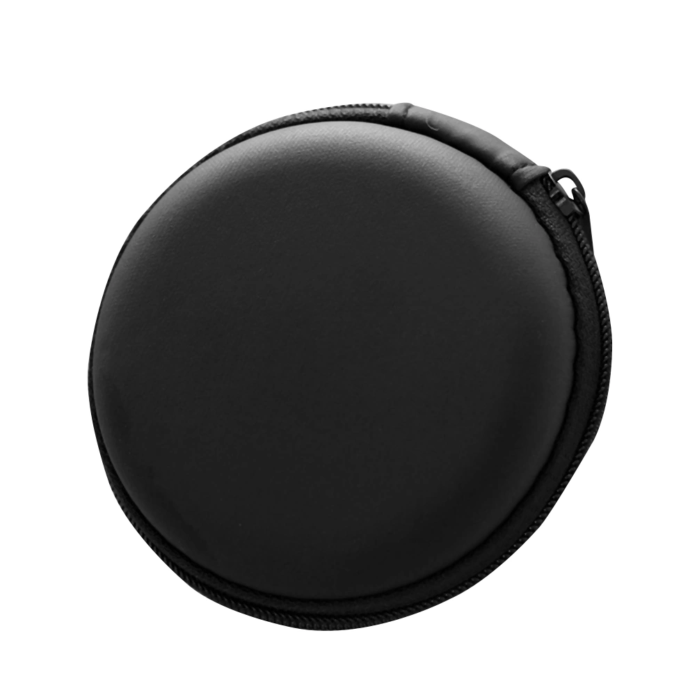 Portable Case For Headphones USB Earphone Case Zipper Protect Pouch Container Cable Earbuds Bag Box Organizer Coin Purse Black