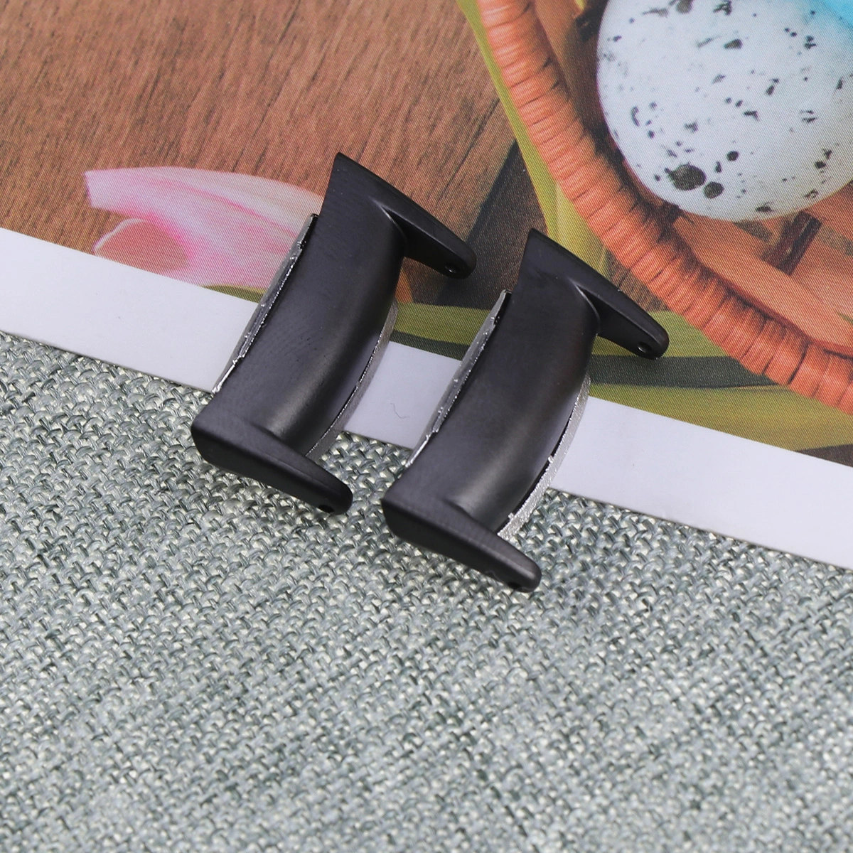 2PCS/Set Smart Watch Connector Accessory for Gear Fit2 Pro SM-R360(Black)
