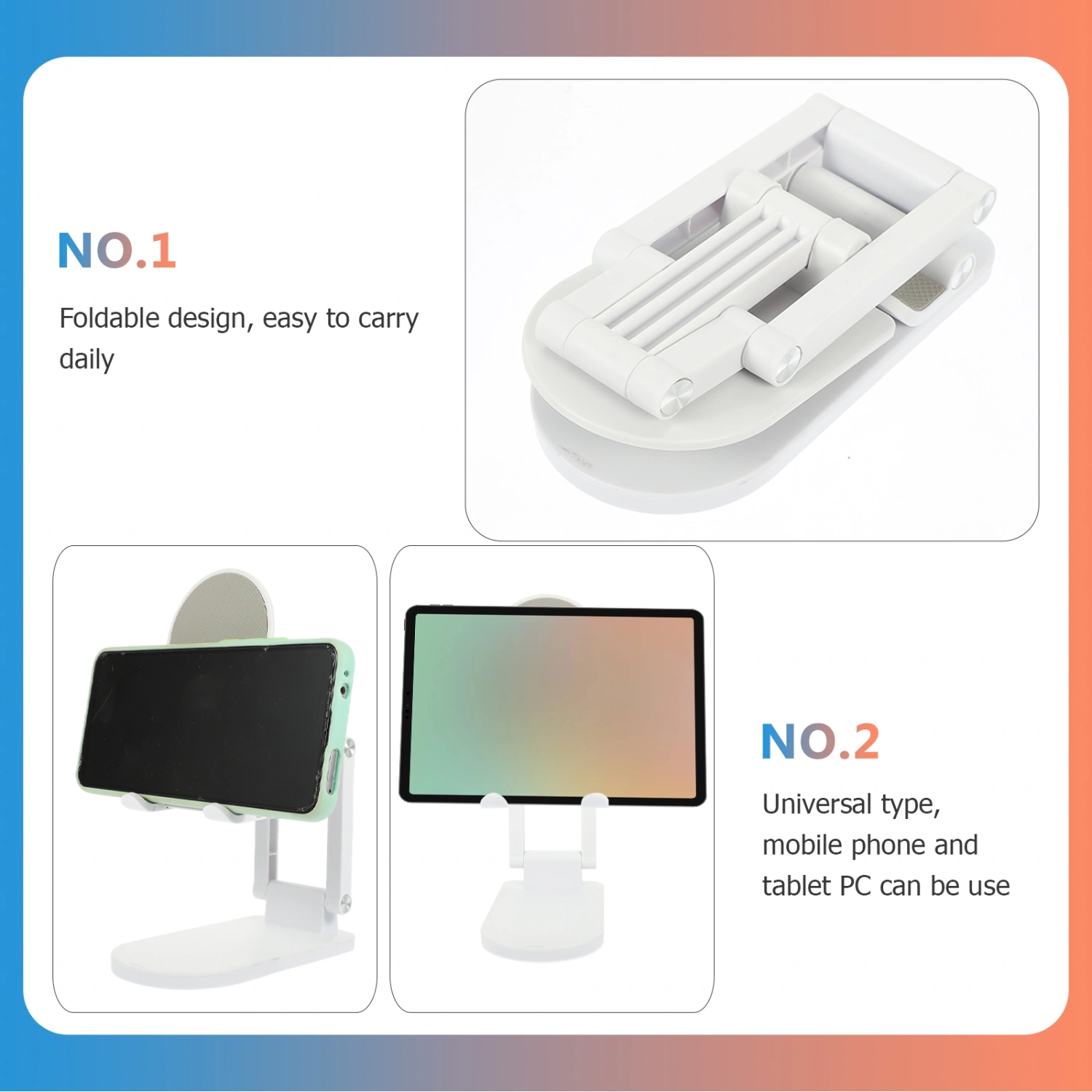 Mobile Phone Supporting Holder Tablet Phone Bracket Foldable Phone Storage Rack