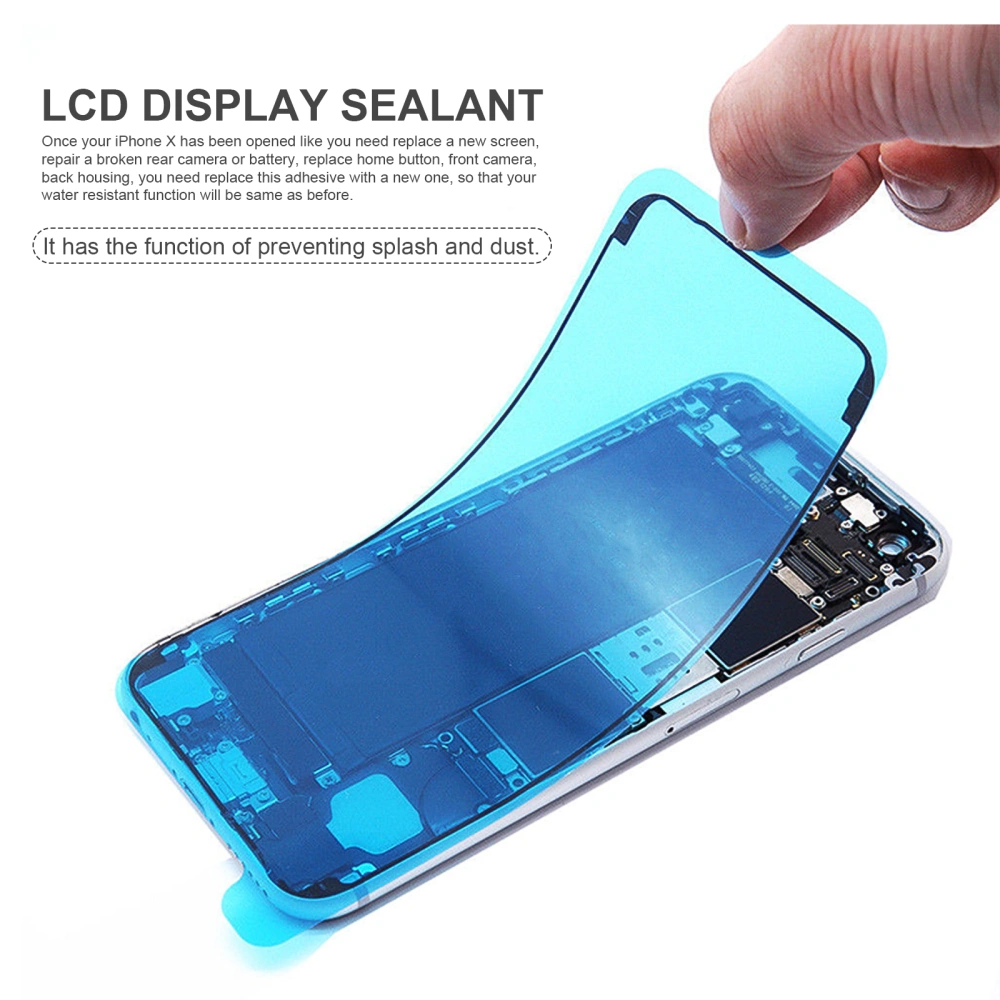 10 Pcs Screen Adhesive Strips LCD Display Sealing Adhesive Replacement Pre-Cut Waterproof Seals Stickers for iPhone X