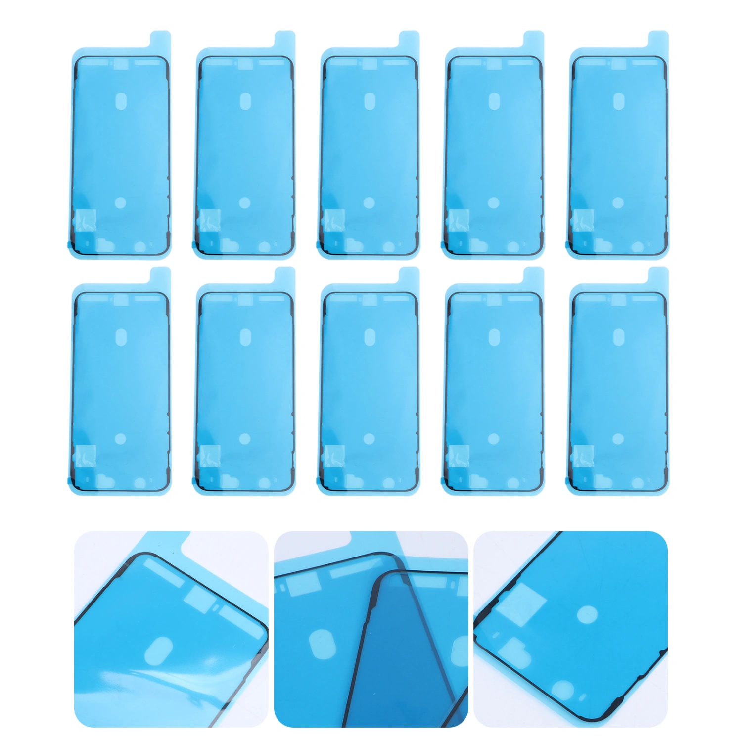 10 Pcs Screen Adhesive Strips LCD Display Sealing Adhesive Replacement Pre-Cut Waterproof Seals Stickers for iPhone X