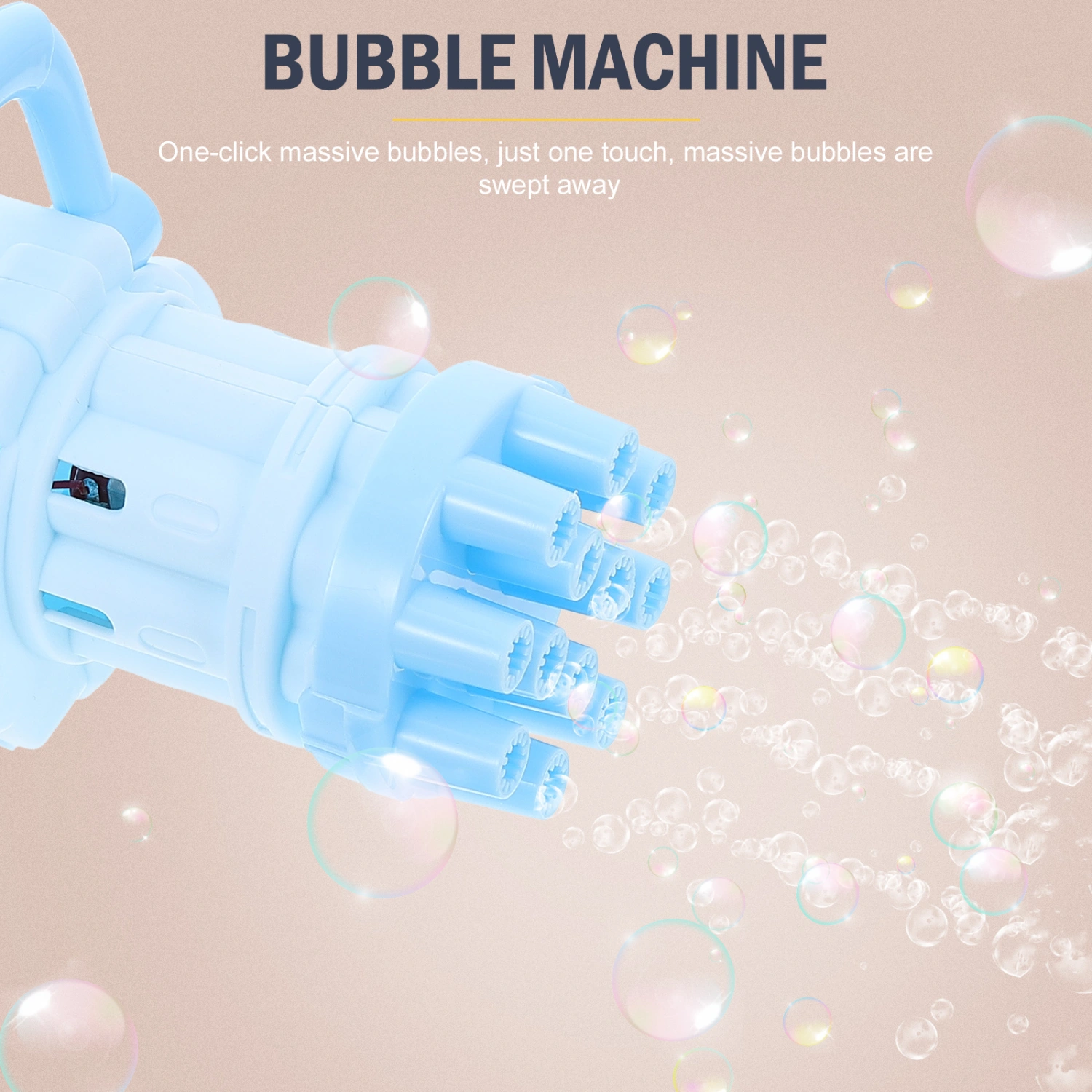 Children Bubble Shooter Outdoor Bubble Making Toy Multi-hole Bubble Machine