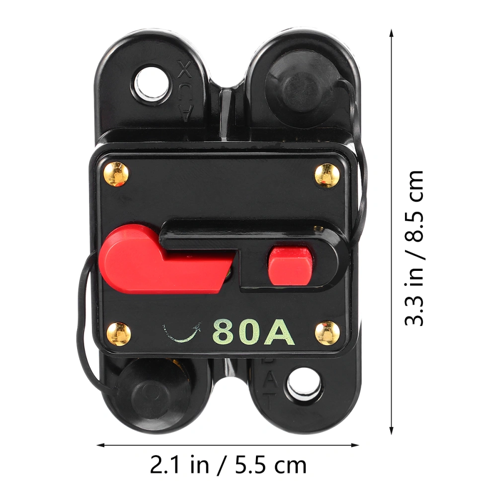 1pc Car Resettable Circuit Breaker Audio Self-recovery Fuse Holder Power Supply