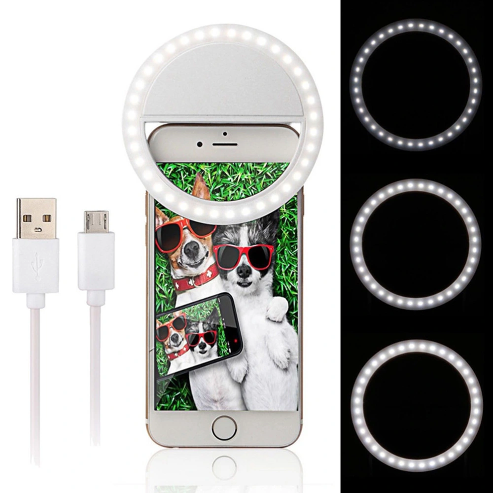 USB Charging Mobile Phone Fill Light Mobile Phone Selfie Use Fill Light(White)