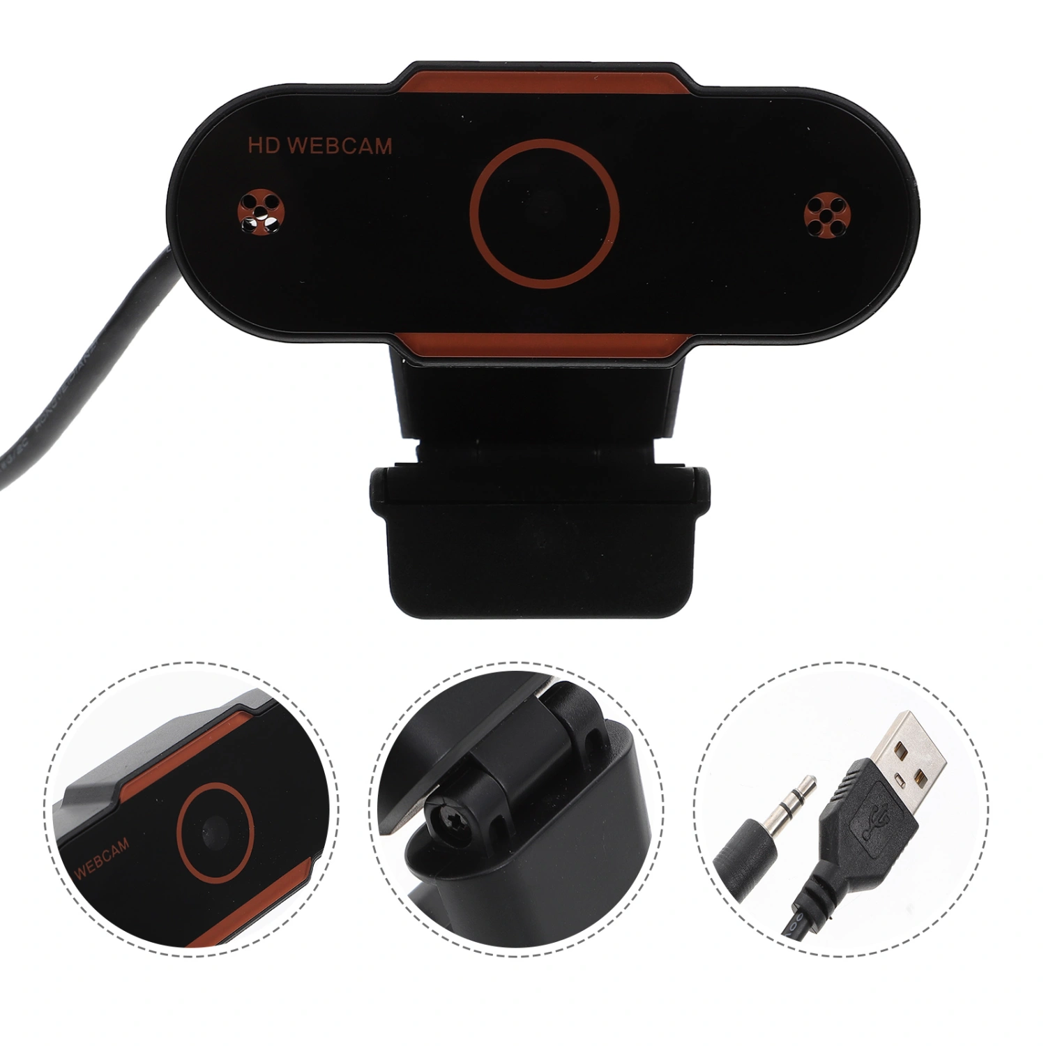 Automatic Focusing Web Camera USB Live Broadcast Webcam Computer Camera(480P)