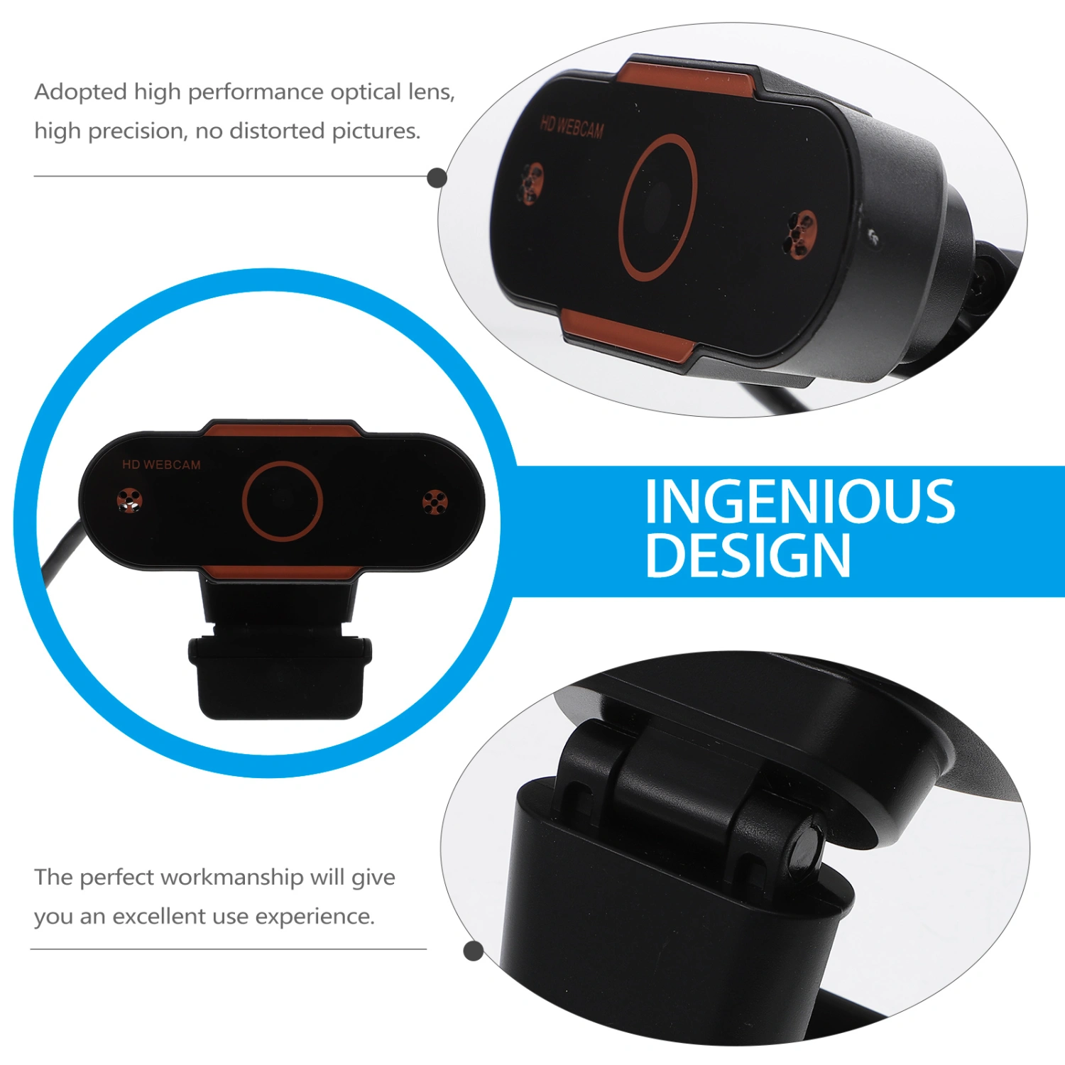 Automatic Focusing Web Camera USB Live Broadcast Webcam Computer Camera(480P)