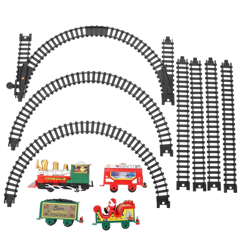 1 Box Christmas Electric Music Track Train Toy Kids Electric Train Toy