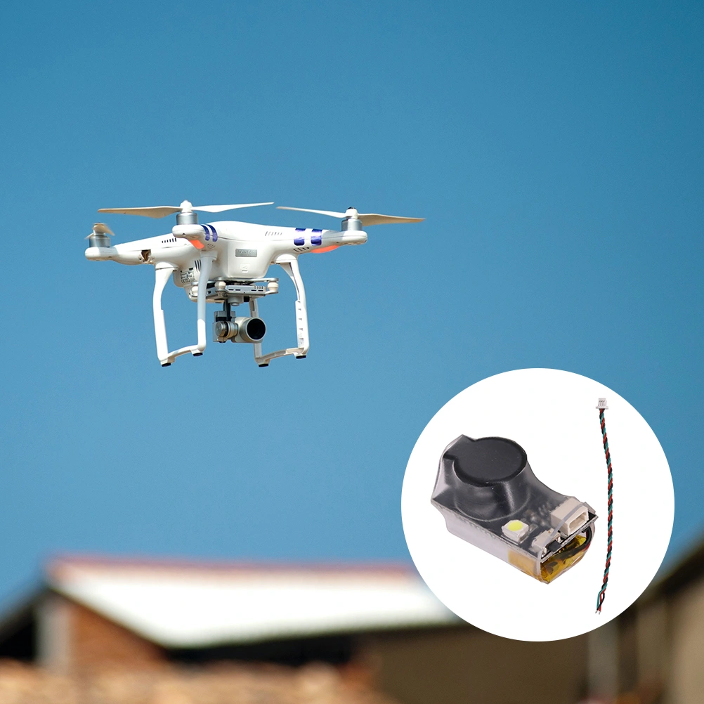 1pc FPV Alarm Buzzer FPV Racing Drone Flight Alarm Drone Accessories Black