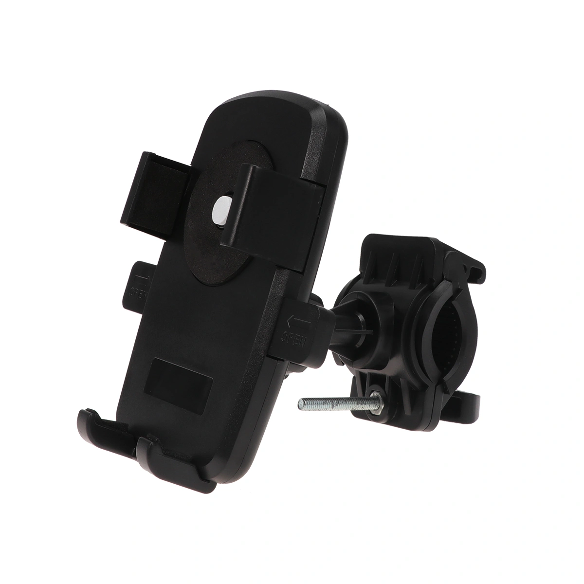 1PC Phone Holder GPS Navigation Support Bracket Fixed Frame for Bike Motorcycle (Black)