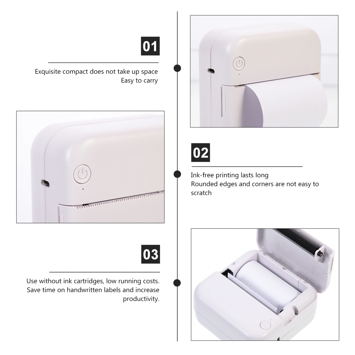 1 Set of Label Maker Portable Label Printer USB Label Printer Student Pocket Label Printer