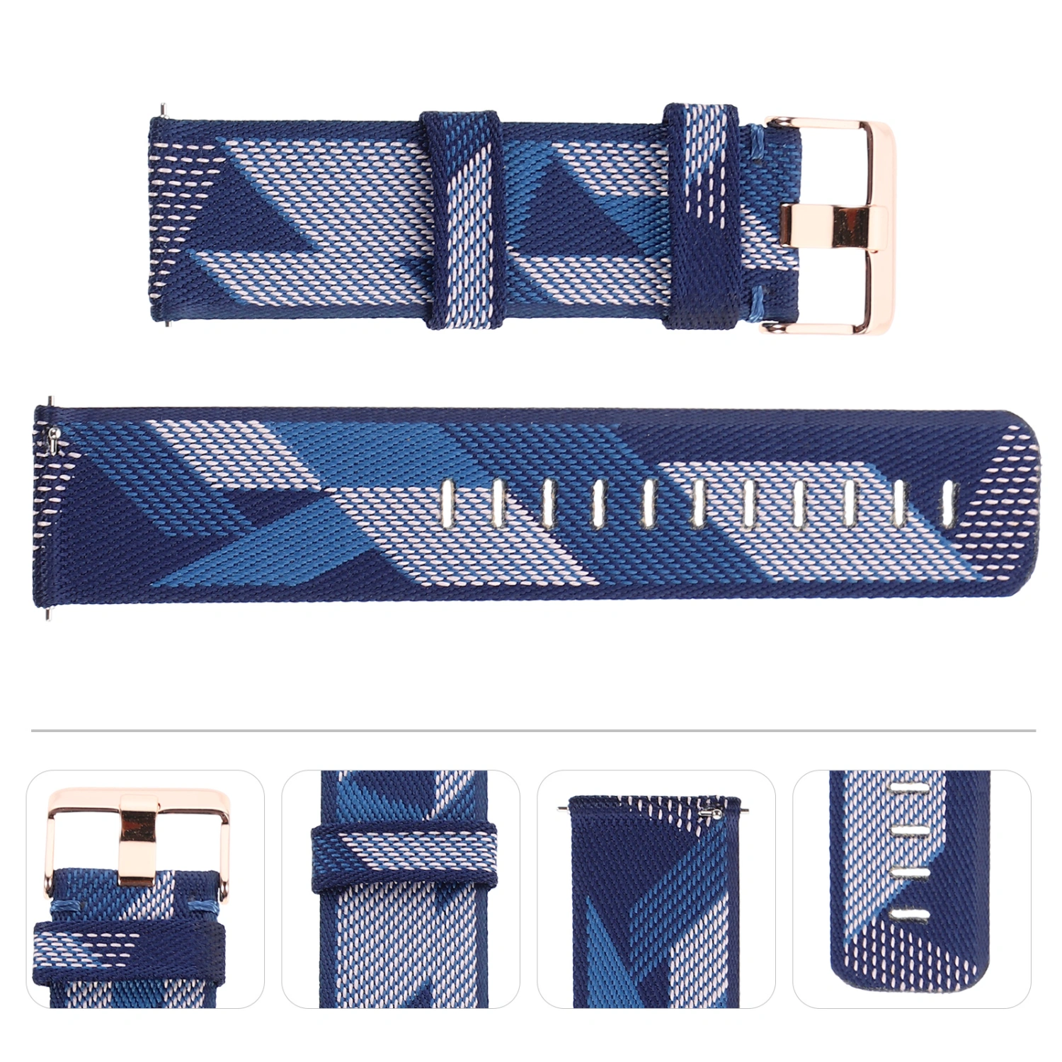 Nylon Smooth Watch Band Watch Strap Watch Parts Compatible for Galaxy Watch 46mm