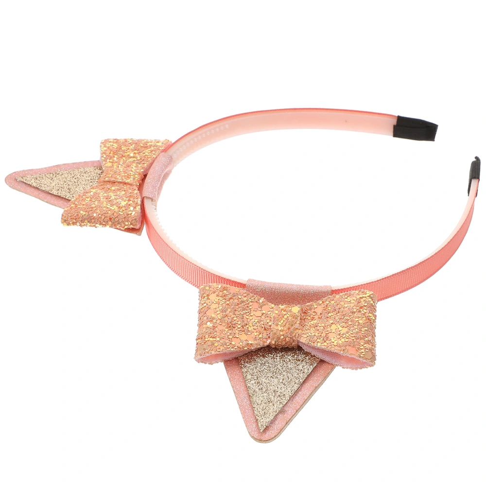 Cat Ears Headband Sequin Cat Ears Bow Headband Kids Headband Cute Headband for Party