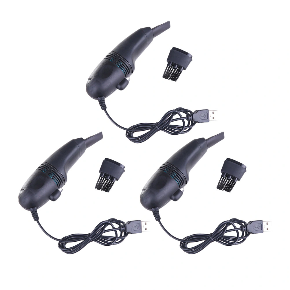 3 PCS Portable USB Vacuum Keyboard Dust Sweeper Computer Vacuum Cleaner