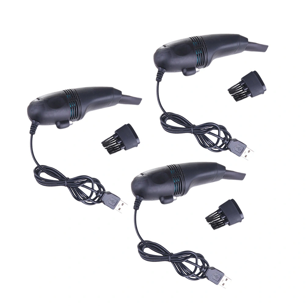 3 PCS Portable USB Vacuum Keyboard Dust Sweeper Computer Vacuum Cleaner