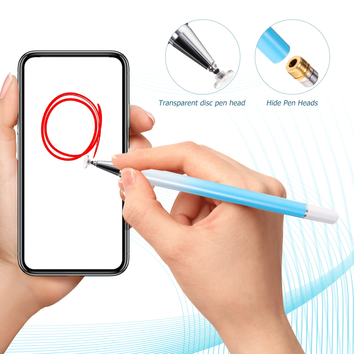 Touch Screens Color Style Gradient Stylus Pen High Sensitivity Pen Smart Phone Stylus Pen