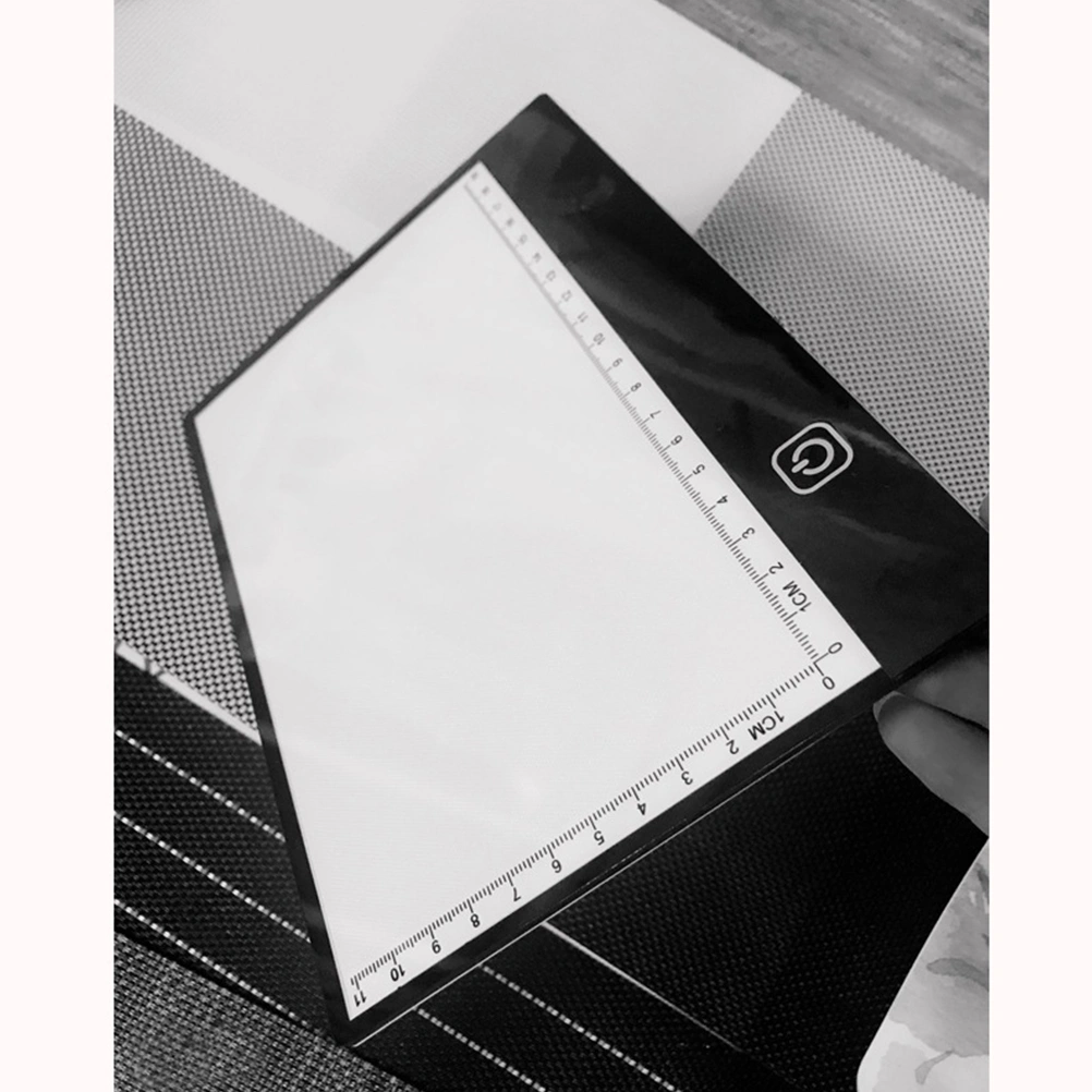 A5 Size Board With Scale Copying Writer Board Simple Drawing Board for Student Shool Home (Three Gears Dimming, with USB Charging Cable)
