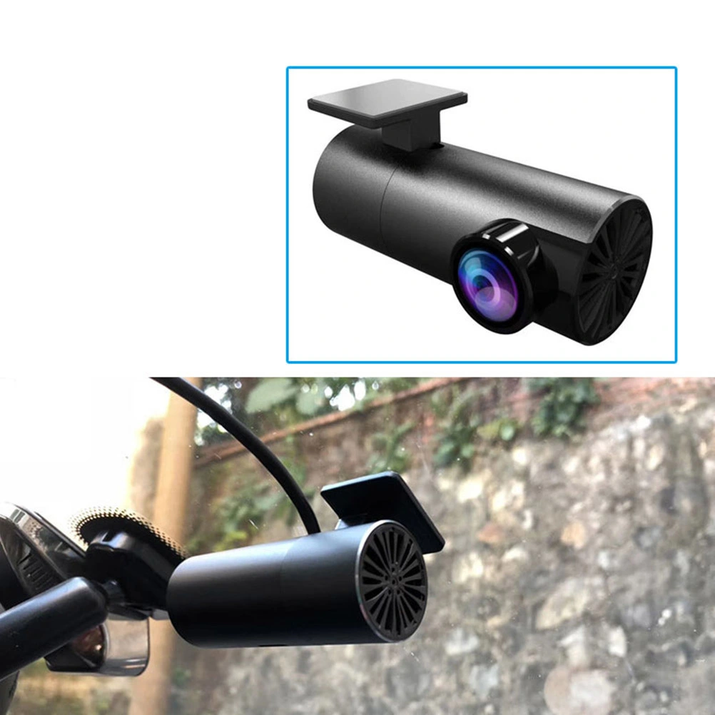 Car Data Recorder 1080P Automobile Dashcam Hidden Monitoring Wide-Angle Recorder (Black)