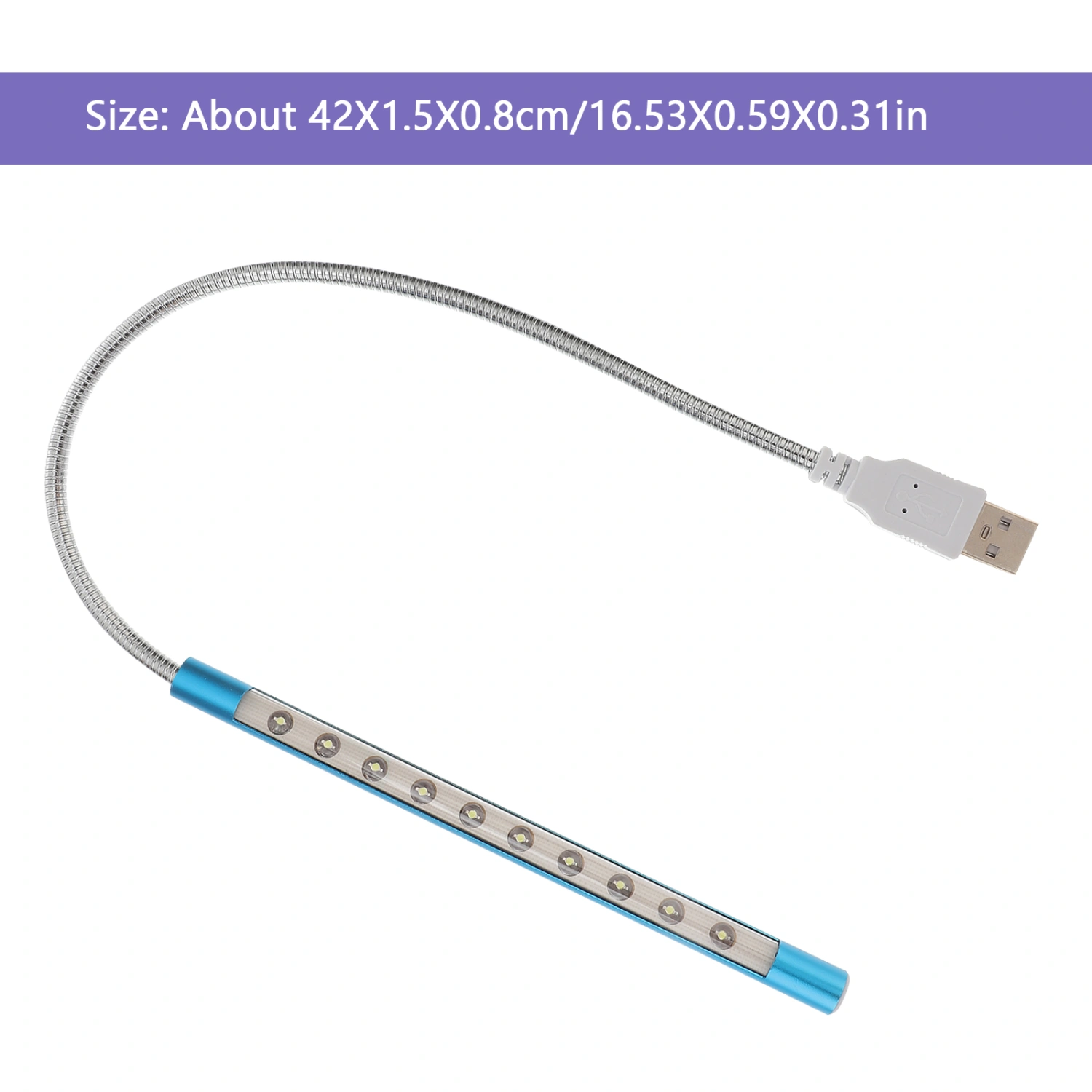 2pcs USB Light Atmosphere Light 10-LED Touch Control Computer Light Night Lamp