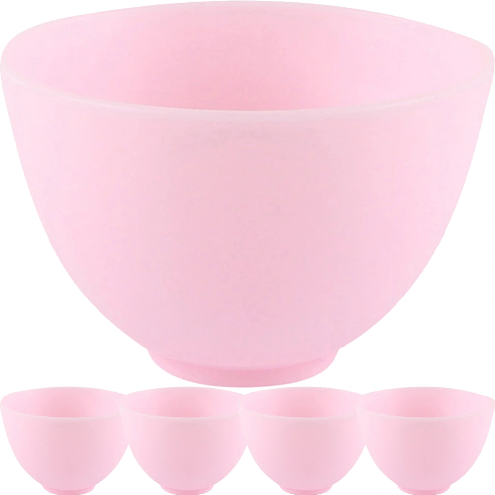 5pcs Silicone Facial Mask Mixing Bowl Skincare Products Mixing Bowl Facial Mask DIY Bowl