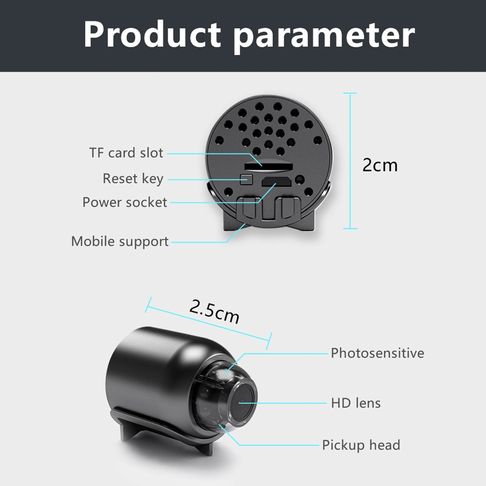 2MP Night Vision Camera Motion Detection Camera Wireless Remote Camera