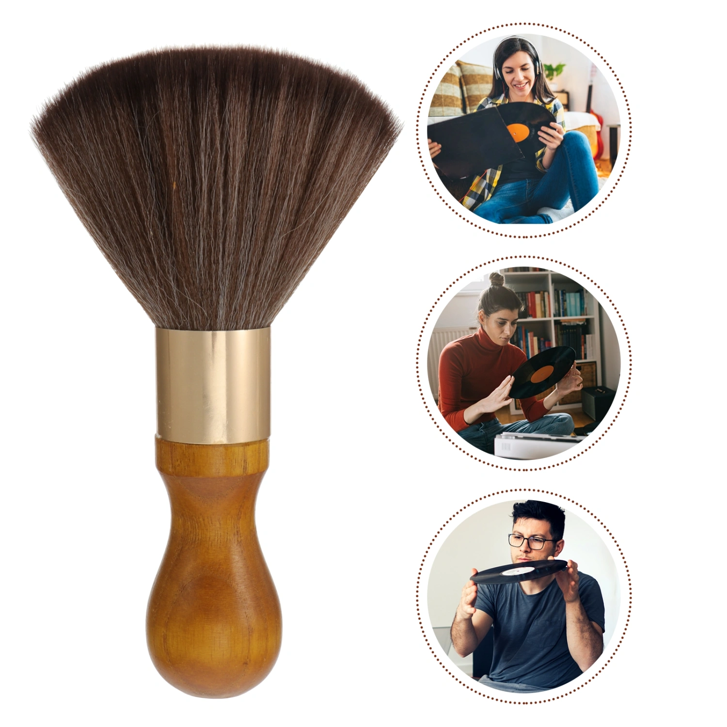 LP Cleaning Brush Vinyl Record Cleaner Turntable CD Album Cartridge Clean Brush