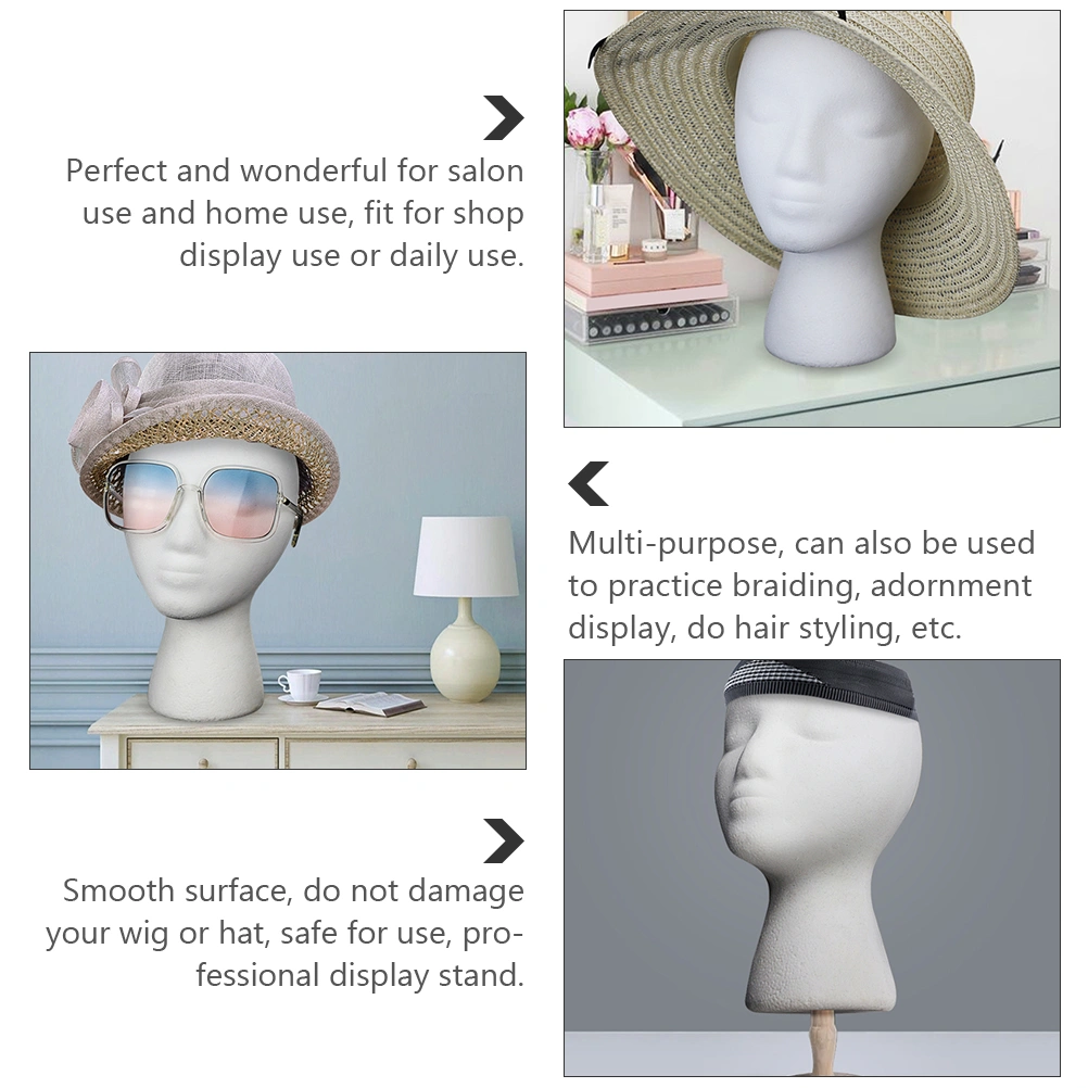 1pc Mannequin Head Model Female Head Model Display Wig Head Model for Salon Shop