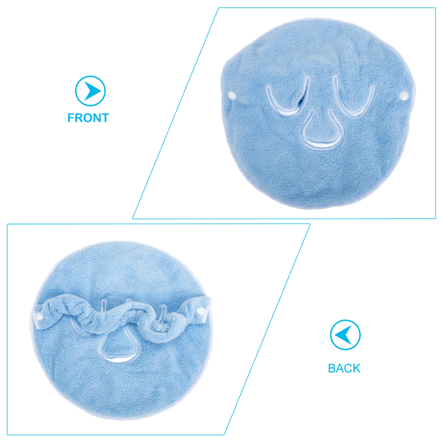 Coral Fleece Face Mask Towel Home Face Beauty Care Towel Spa Face Towel