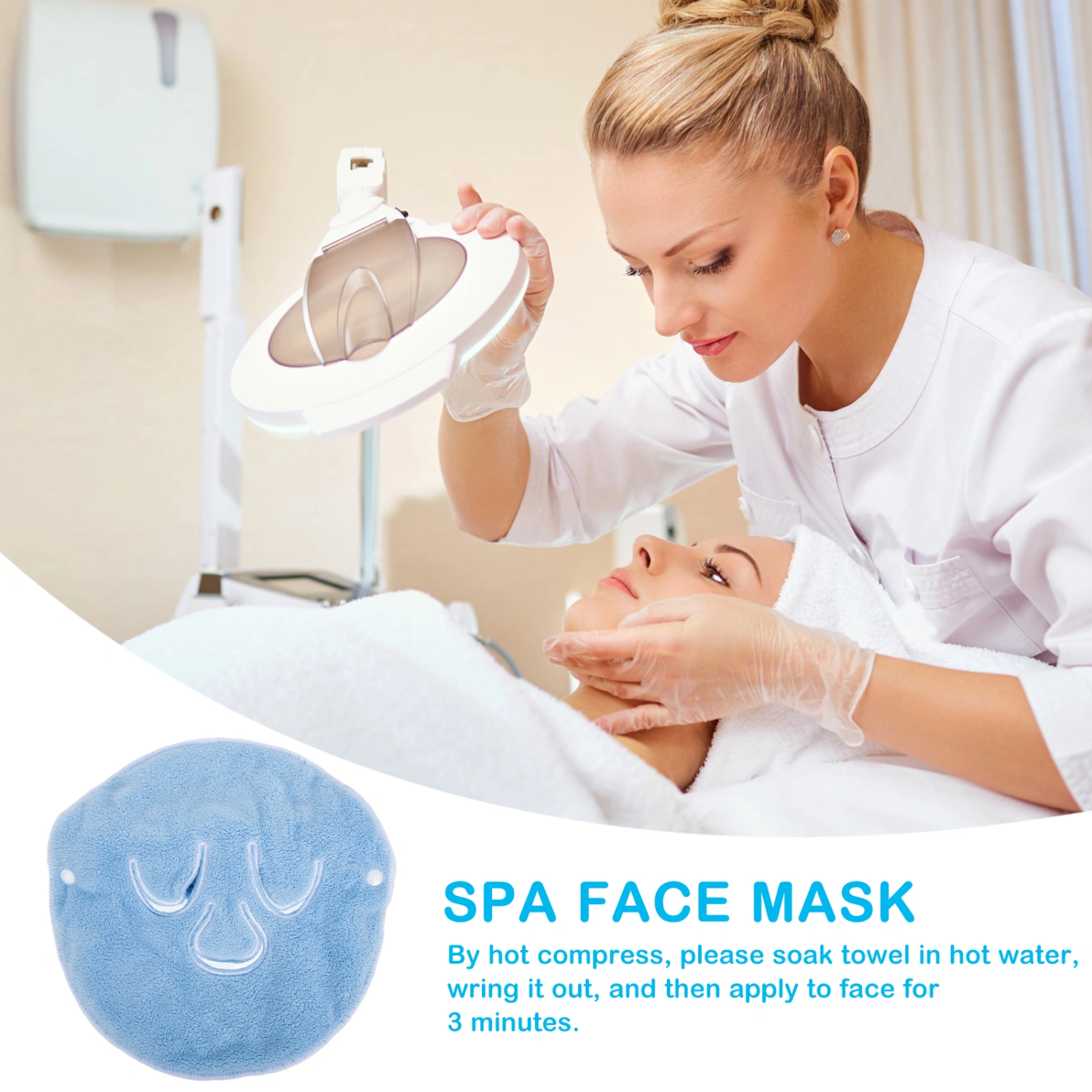 Coral Fleece Face Mask Towel Home Face Beauty Care Towel Spa Face Towel