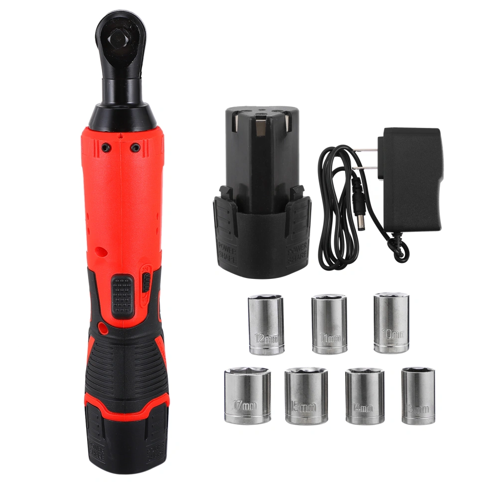 1 Set Cordless Electric Wrench Angle Drill Ratchet Wrench Angle Drill (US Plug)