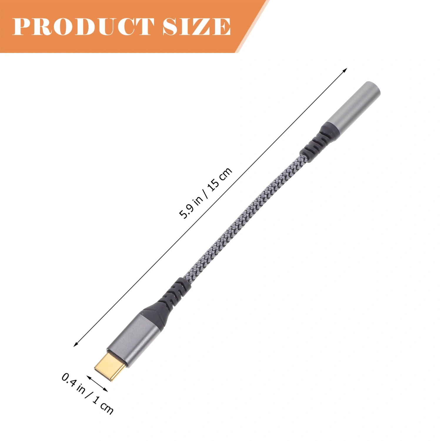 Type-c Headphone Adapter Phone USB-C to Audio DC 3.5mm Cable Cord Accessory