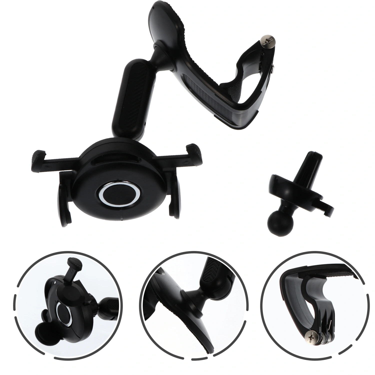 Durable Car Phone Holder Auto Dashboard Cell Phone Mount Black Phone Stand