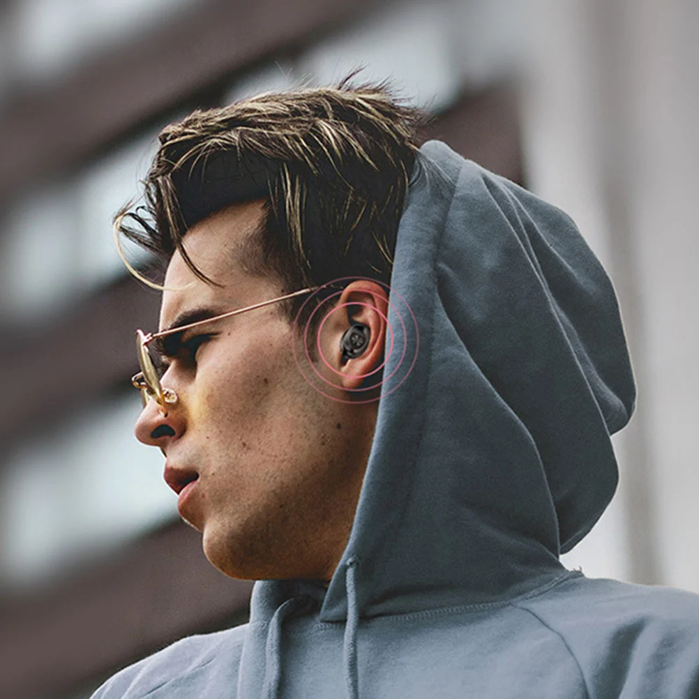 1 Pair of XG8 Wireless Dual-ear Earphone 5.0 Mini In-ear Motion Digital Display TWS Wireless Headset (Black)