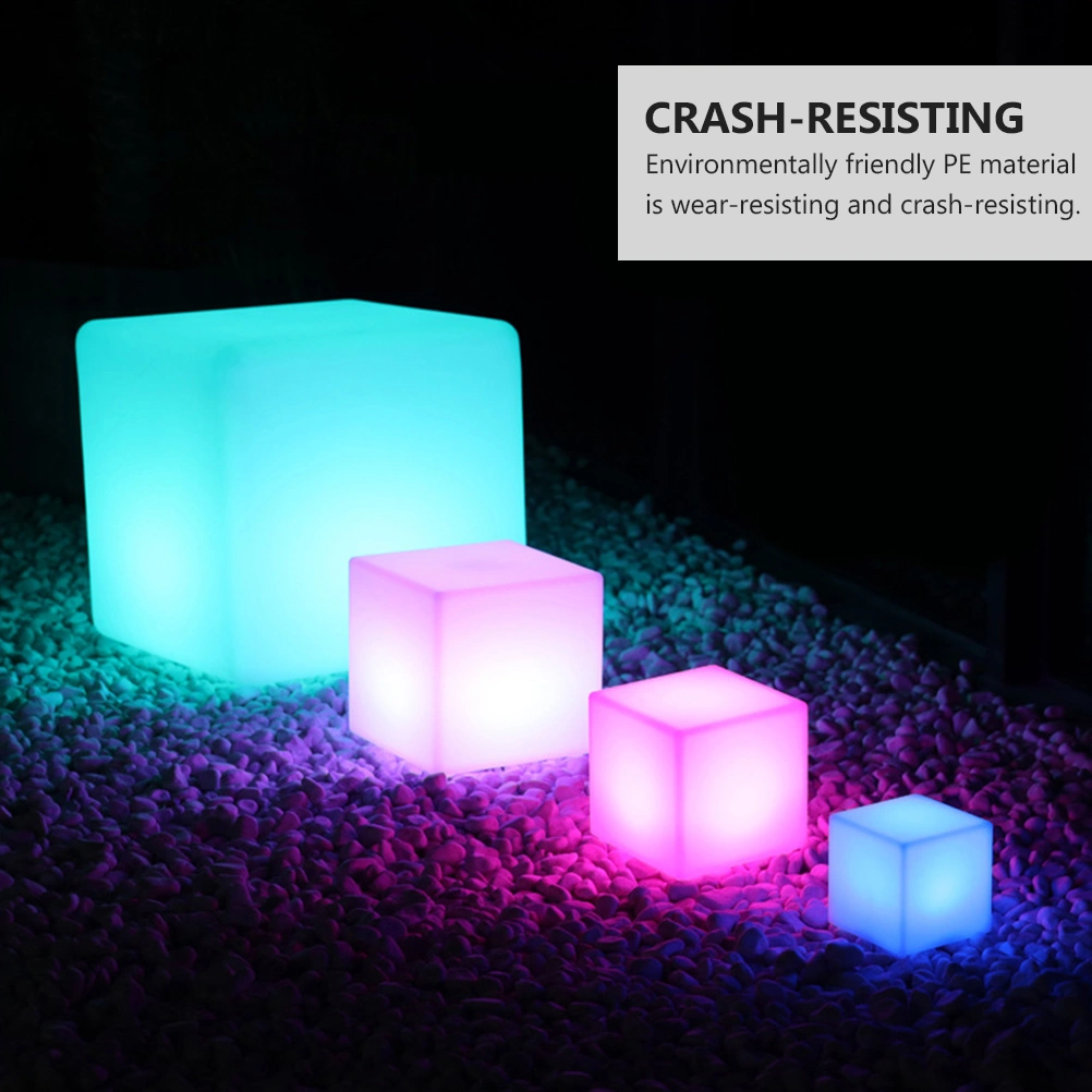 1 Pc 10CM LED Cube Light Outdoor Waterproof Lamp (Assorted Color)