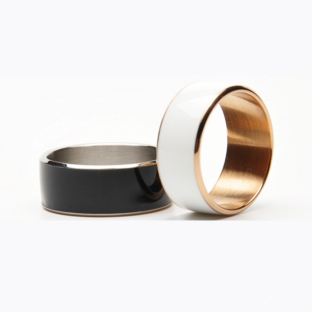 R3 Smart Ring MJ02 Finger Ring Waterproof Dust-proof Fall-proof for NFC Mobile Phone Android Smartphone (Black#12)