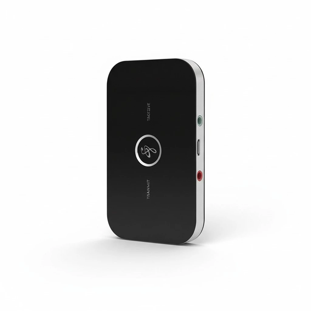 1 Set Wireless Transmitter Receiver Two in One Wireless Receiver Transmitter Multi-purpose Wireless Adapter for Home Dorm Office (Black)