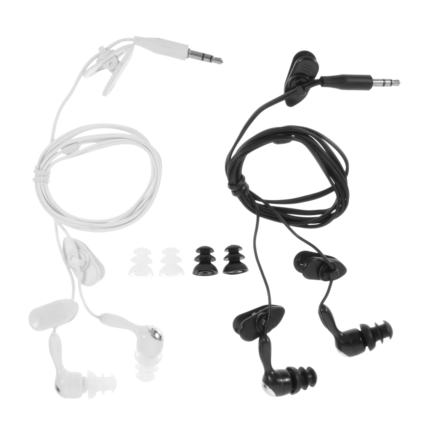2pcs Underwater Waterproof Earphones Swimmers Earphones Swimming Ear Plugs